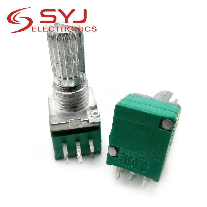 

5 шт./партия, усилитель RK097G 5K 10K 20K 50K 100K 500K B5K с переключателем звука, 6-контактный вал, 15 мм, потенциометр