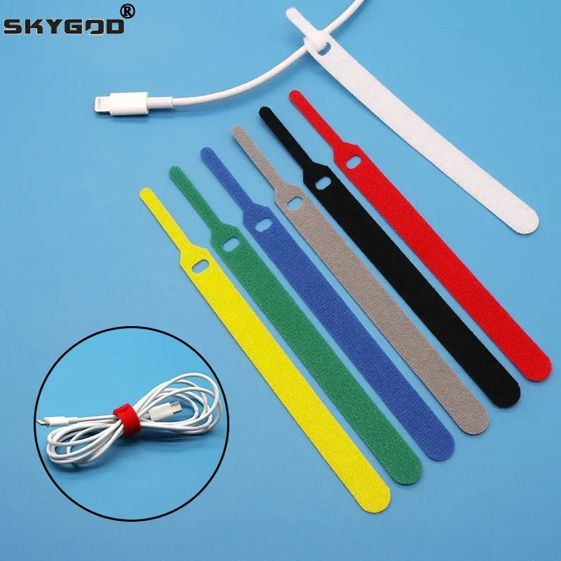 

50/100pcs Releasable Cable Ties 150 200 250 300mm Plastics Fastening Reusable Cable tie Straps Nylon Wrap Zip Bundle Bandage Tie