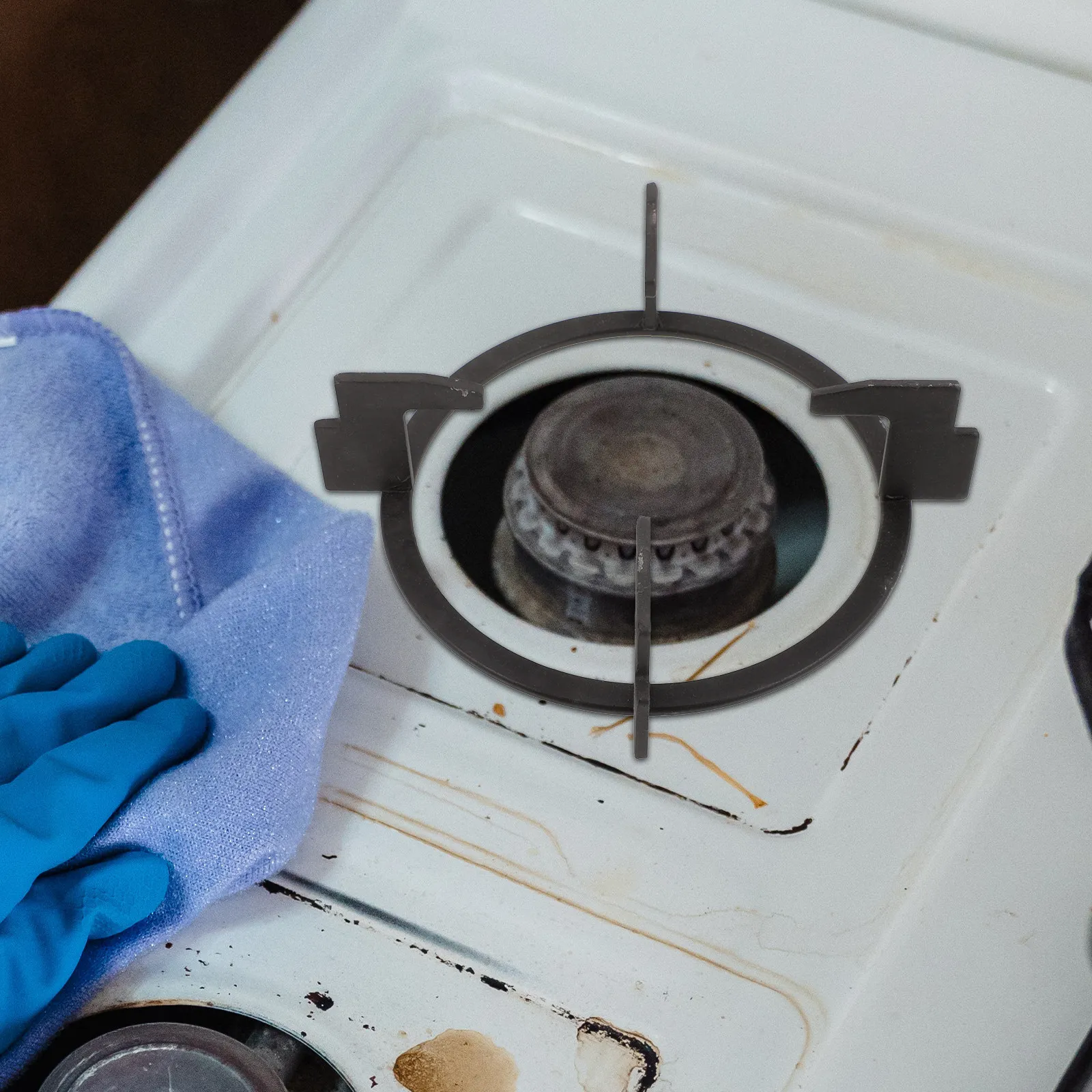 

Heavy Duty Iron Stove Rack Pot Holder Anti-Skid Gas Cooker Bracket Wok Ring Stand Pot Bracket Gas Stove Accessory