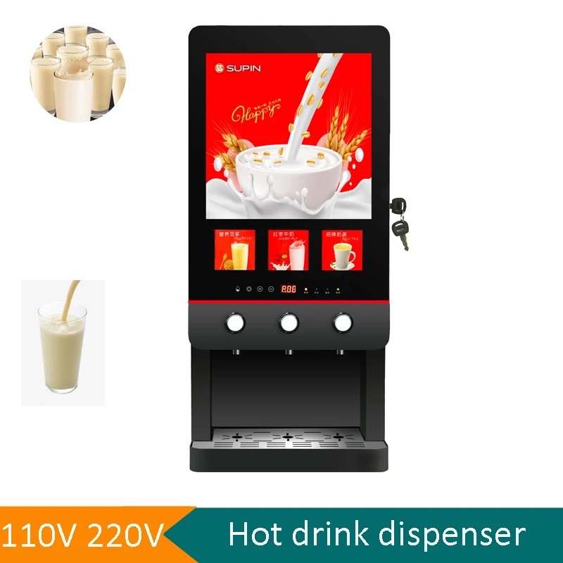 Large Capacity Automatic Instant Coffee Milk Tea All-in-One Machine Commercial Milk Tea Vending Machine Soybean Milk Machine