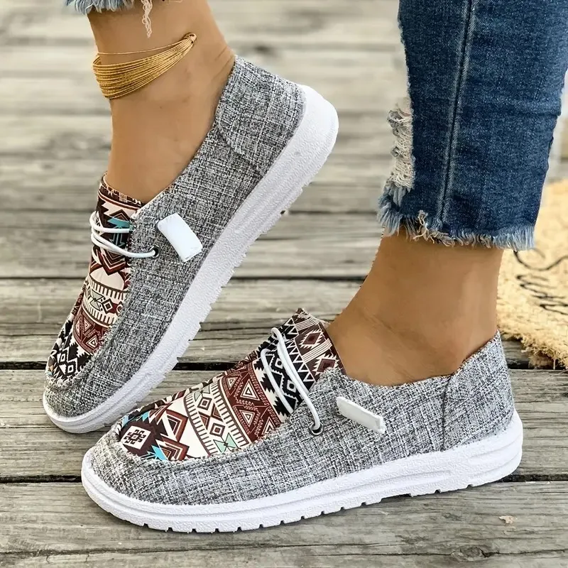 Nouvelles baskets décontractées pour femmes, mocassins bicolores à talon bas, chaussures légères pour femmes, Zapatos Mujer