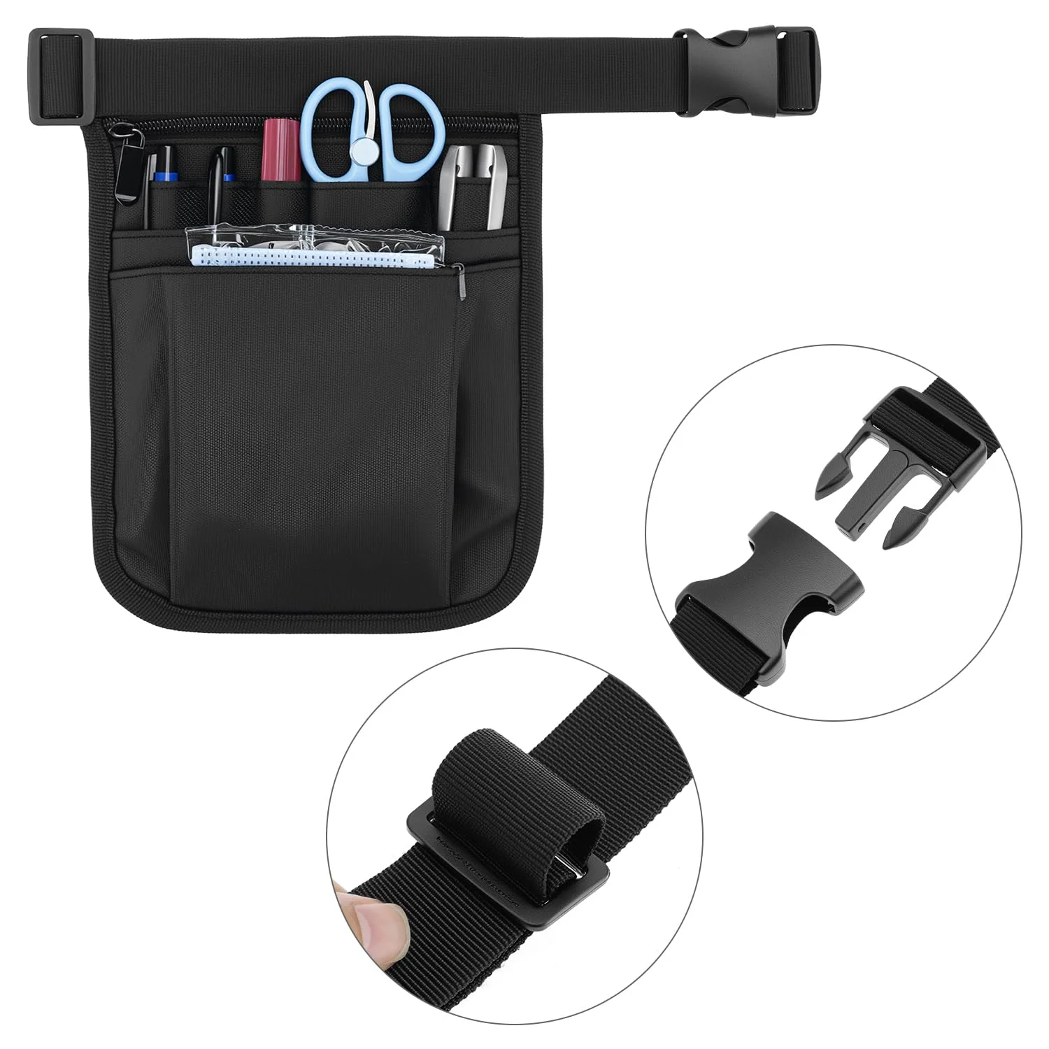 Nurse Tool Waist Bag Server Waist Pouch Medical Staff Universal Multi Pocket Work Pocket Pack Medical Supplies Storage Nurse Bag view 3