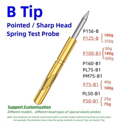 Pin de prueba de resorte de 20/100 piezas, P156-B, P125-B, P100-B, P160-B, PL75-B, PM75-B, P75-B, PL50-B, P50-B, Pin Pogo