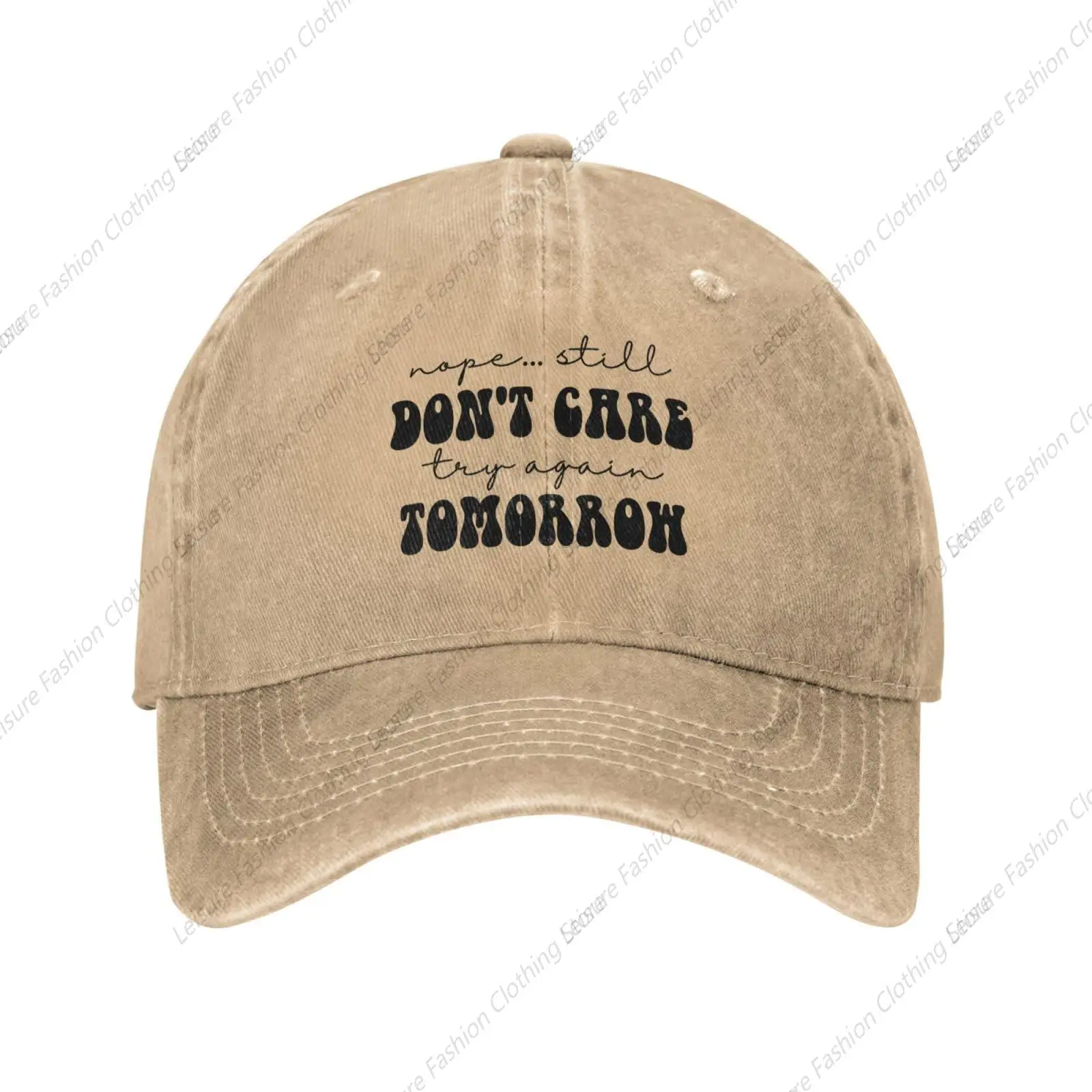 Nope Still Don’t Care Try Again Tomorrow Baseball Cap Women Men Caps Vintage Trucker Sun Hat Dad Cowboy Hats