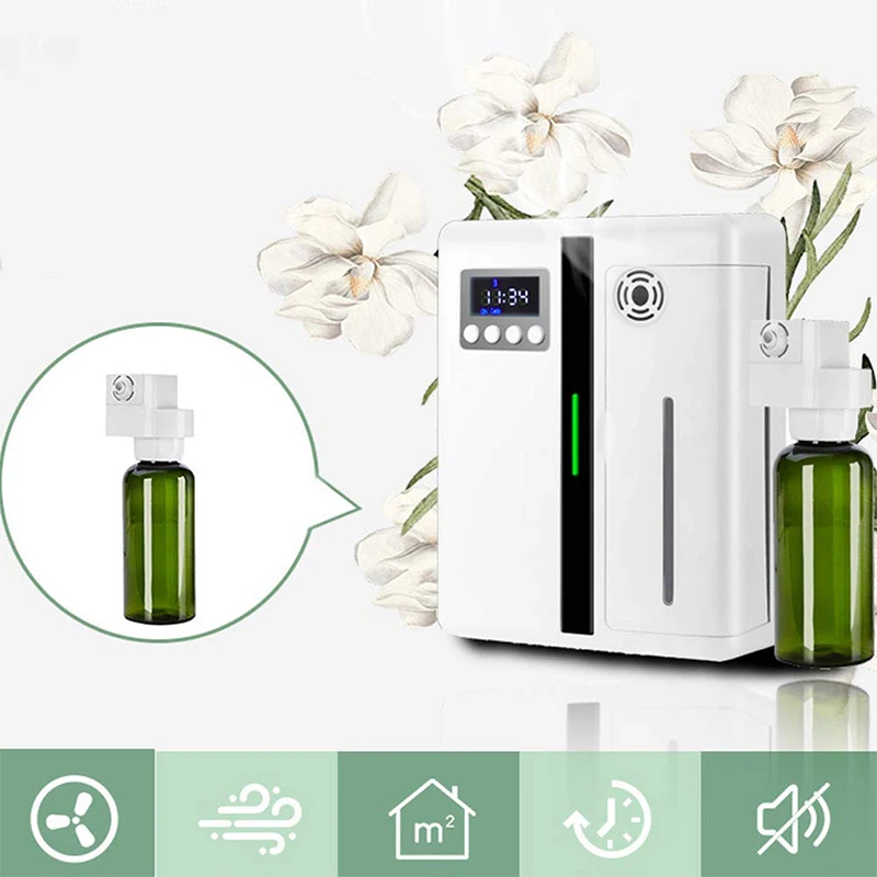 

Hotel Intelligent Fragrance Expander 300m3 Odor Diffusion Bluetooth Aromatherapy Machine 160ml Capacity LCD display With Timer