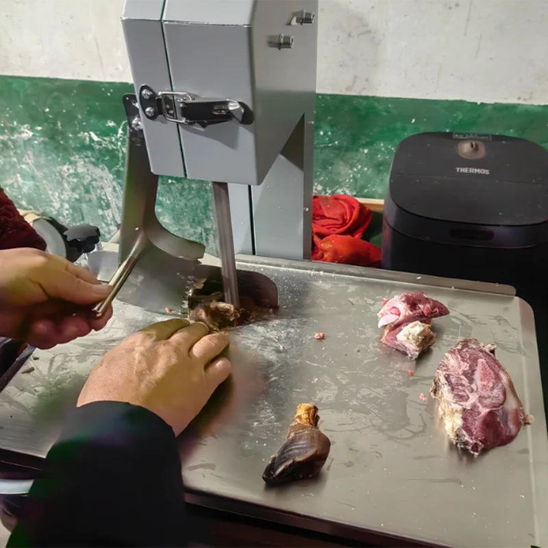 Commercial Automatic Multi-Functional Meat Cutter Bone Saw Machine   for Frozen Chicken Goat Beef Farm Industries
