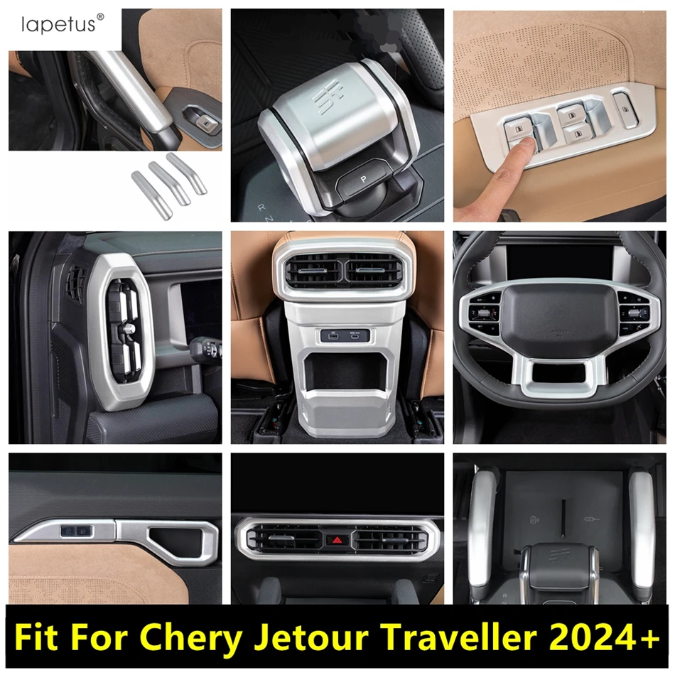 

Door Armrest Strip / Steering Wheel / Window Lift / Air AC Outlet Cover Trim Accessories For Chery Jetour Traveller 2024 2025