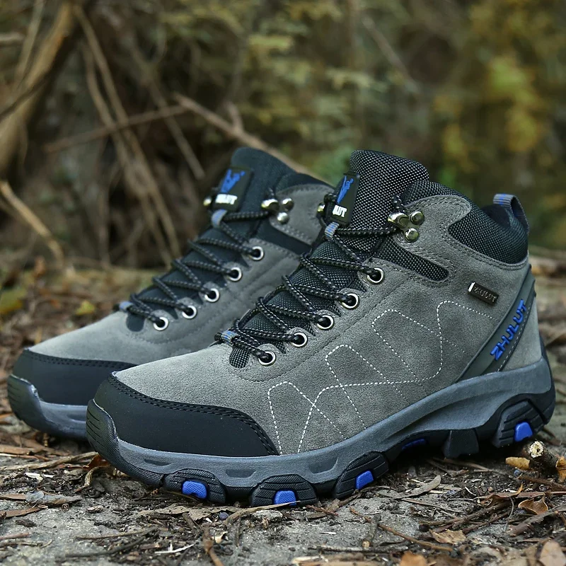 

Hiking Shoes Men Winter Keep Warm Comfortable Plush Laced Anti-slip High-top Men Boots Durable Comfortable Snow Boots Men