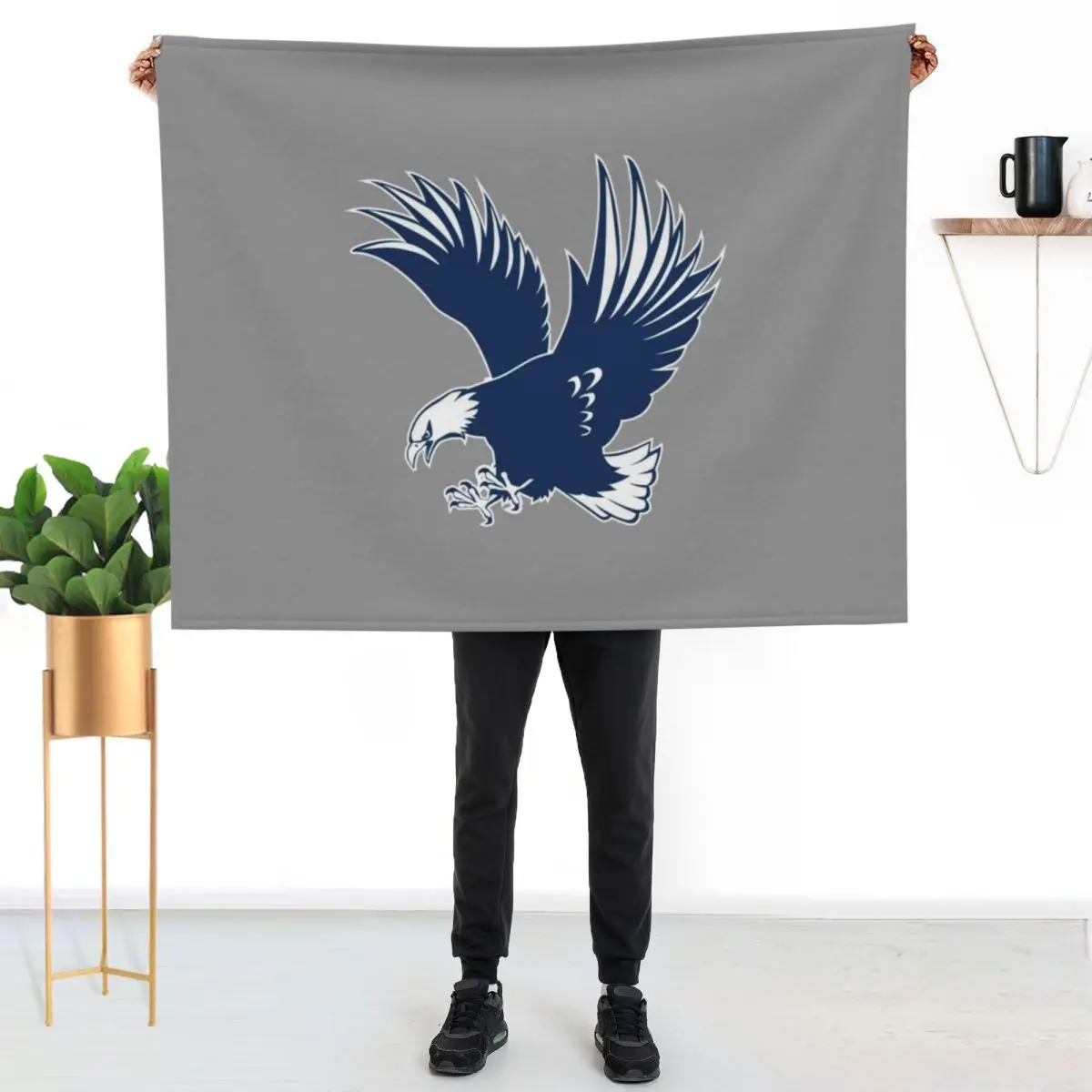 UMW, Eagle, merch Throw Blanket Multi Use Warm Blanket for Living Room Bedroom