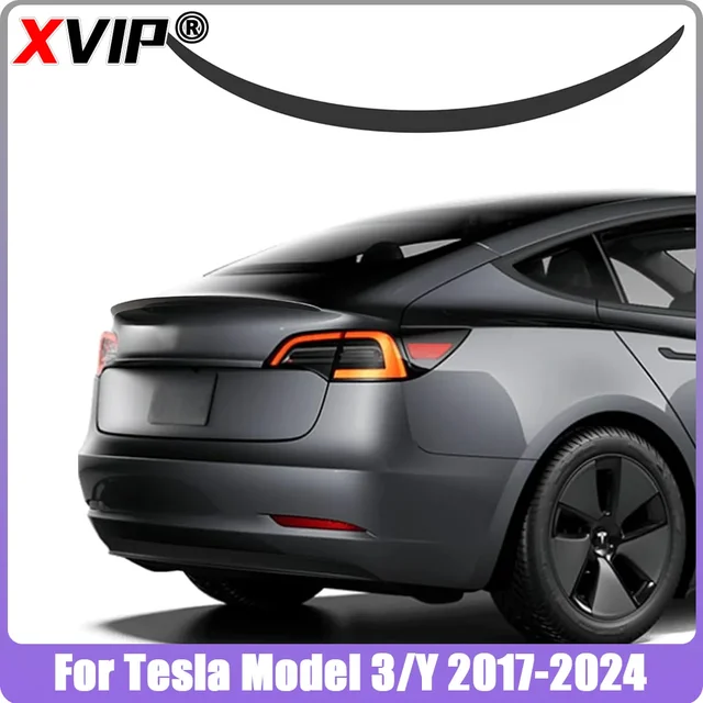 XVIP Spoiler dla Tesla Model Y 21-24 akcesoria spoilery skrzydła dla Tesla Model 3 17-23 akcesoria 3 góralski 2024 materiał ABS