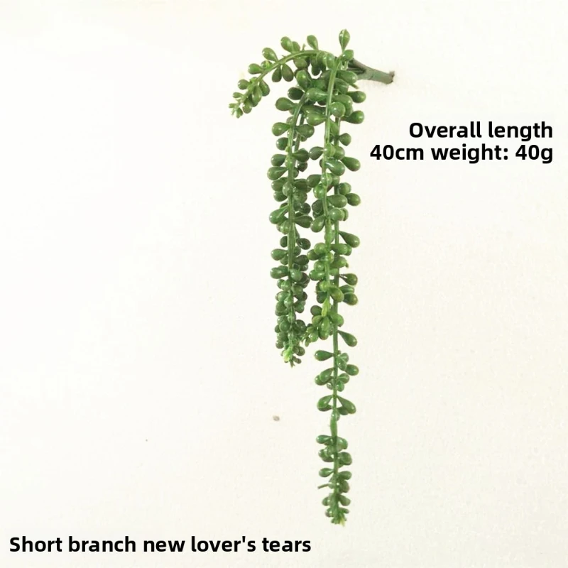 Green Artificial Succulent Plant Lover Tears 48/35cm Hanging Home Window Garden Holiday Party Decoration Fake Green Plant - view 6