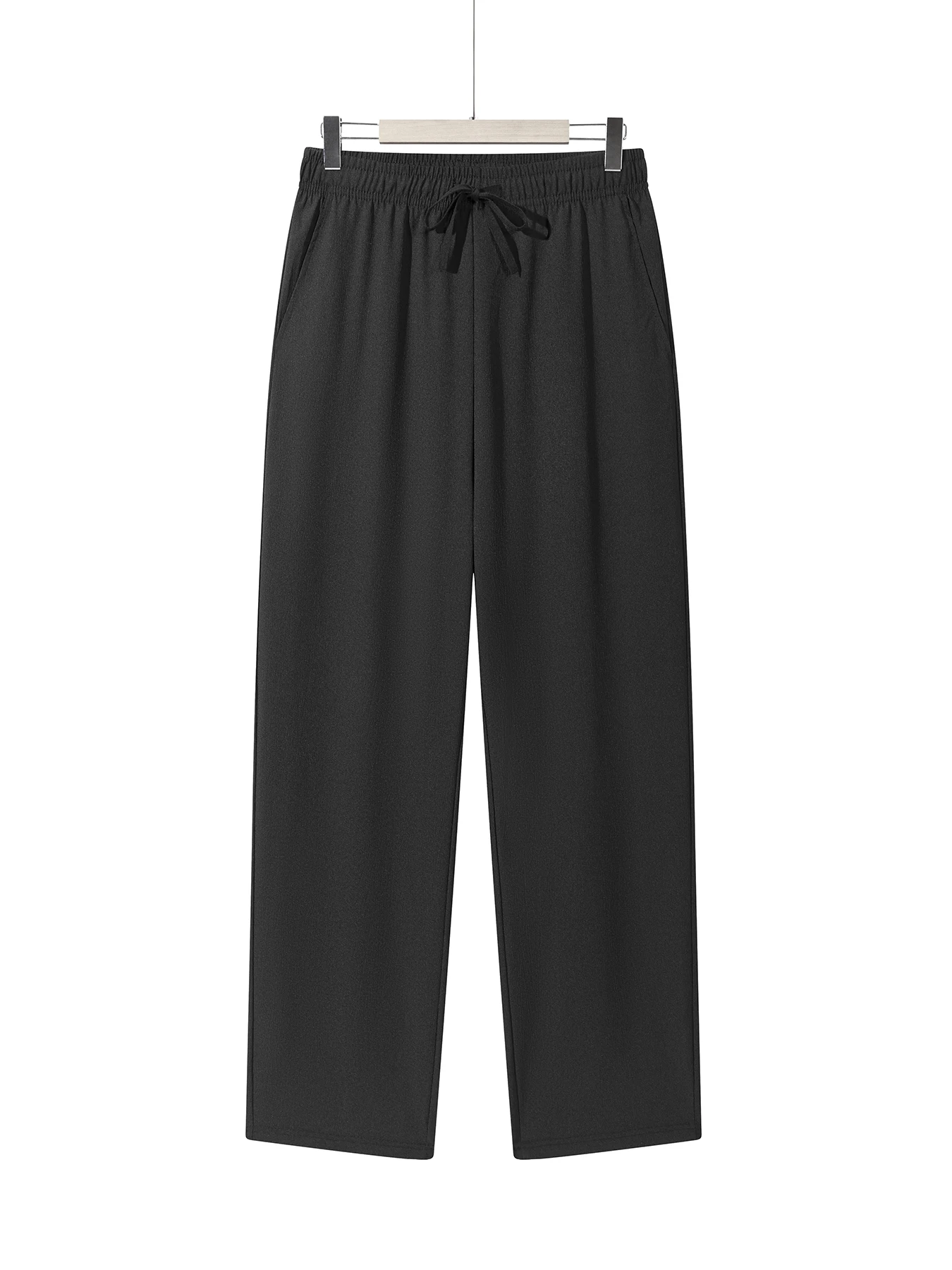 Men's Lightweight Casual Drawstring Pants – Relaxed Fit Elastic Waist Trousers S1aec6e0055a9448497399ea5ab46a206Y