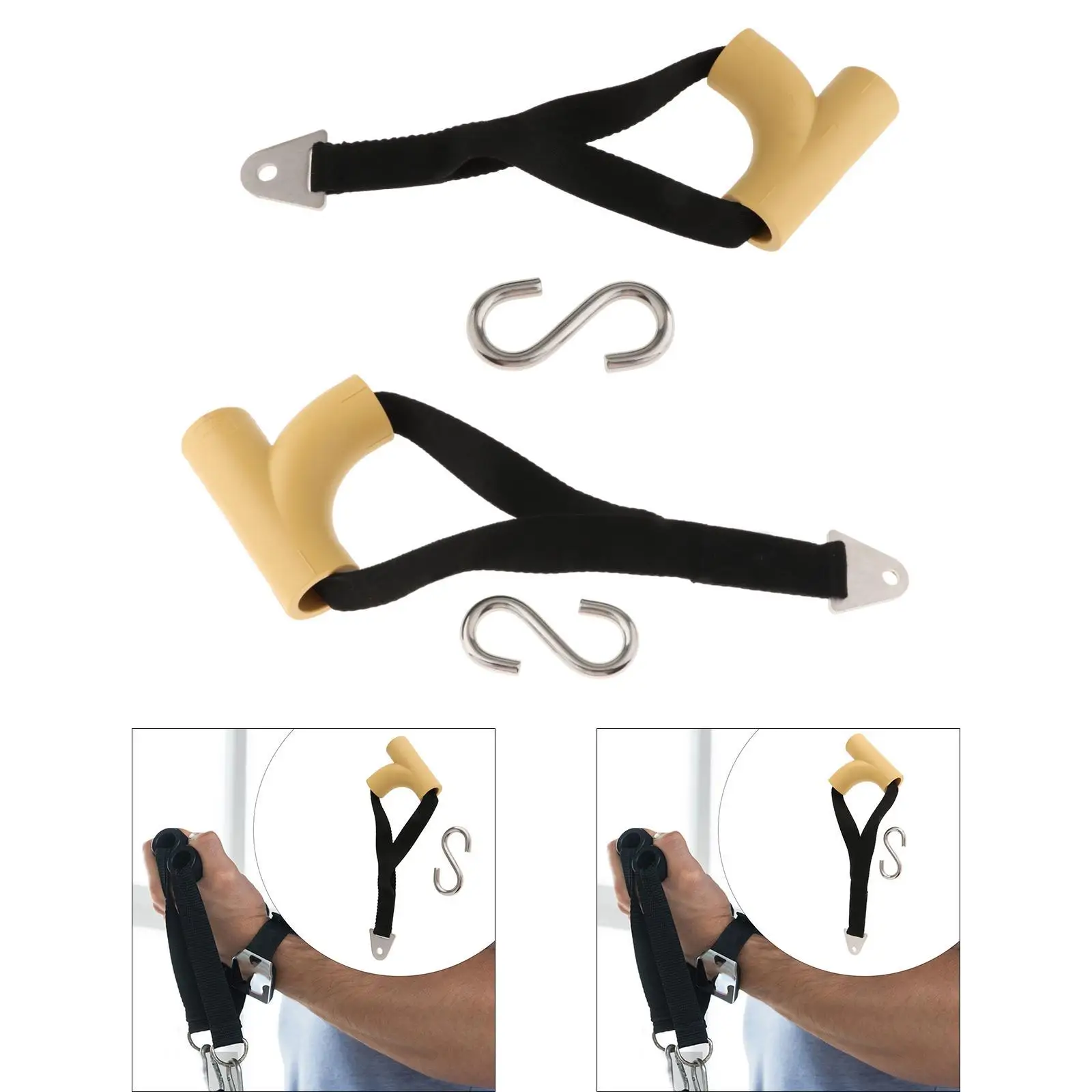 Dispositivo de entrenamiento de fuerza con agarre de muñeca, ligero, antideslizante, resistente, fortalecimiento del brazo, multifunción para ejercicio, gimnasio en casa, adultos