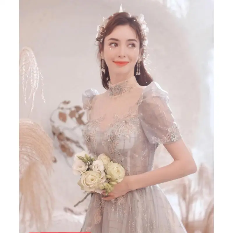 Short Sleeved Weddi… - image