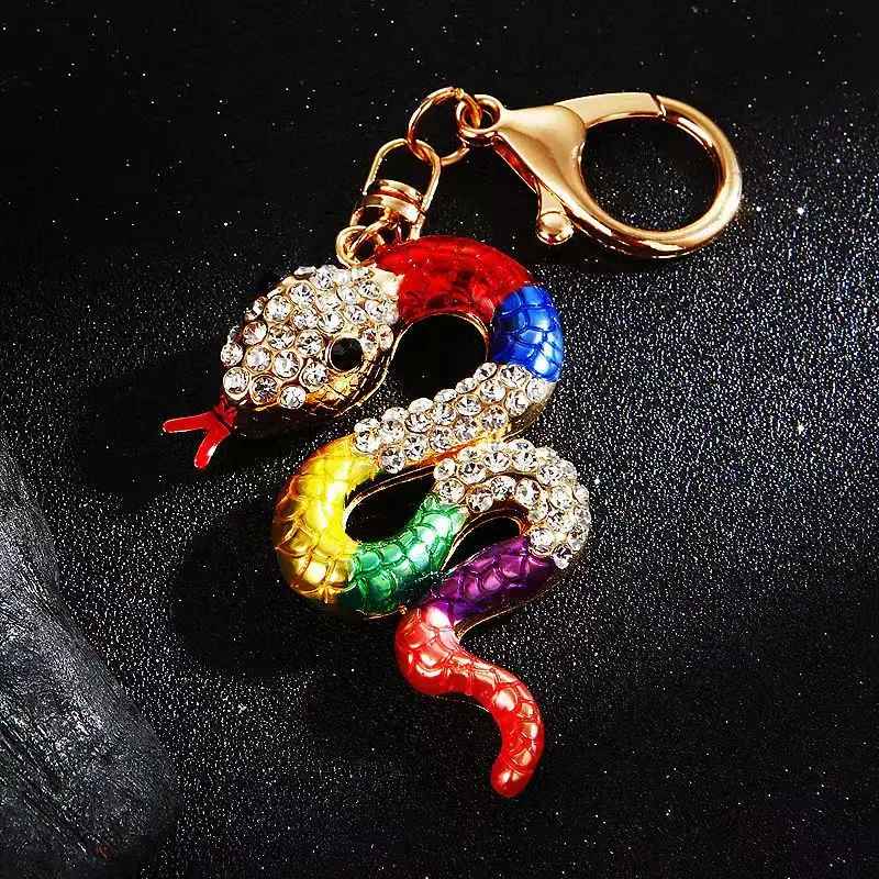 

2024 Trendy Designer Creative Chinese Style Keychain Snake Pendant Decoration For Ladies Bag Keyring Charm Accessories