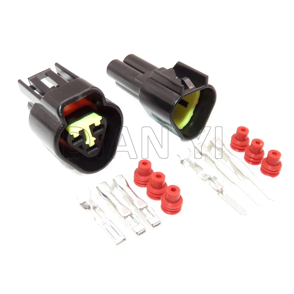 1 Set 3 Way Auto Docking Cable Socket FW-C-3F-B FW-C-3M-B AC Assembly Car Waterproof Connector with Terminal and Rubber Seals