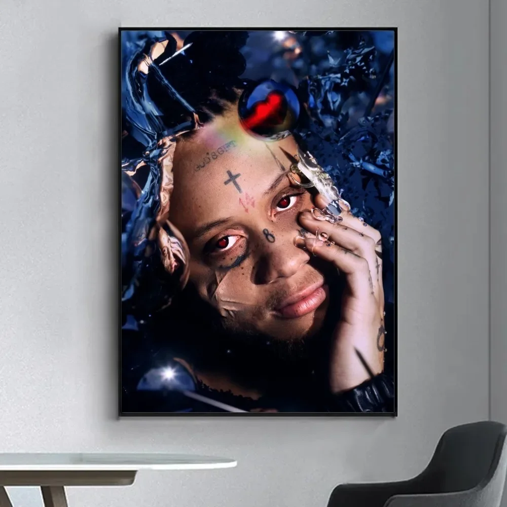 Rapper T-Trippie Cool R-Redd Singer Poster Prints Wall Painting Bedroom Living Room Wall Bar Restaurant Sticker Small