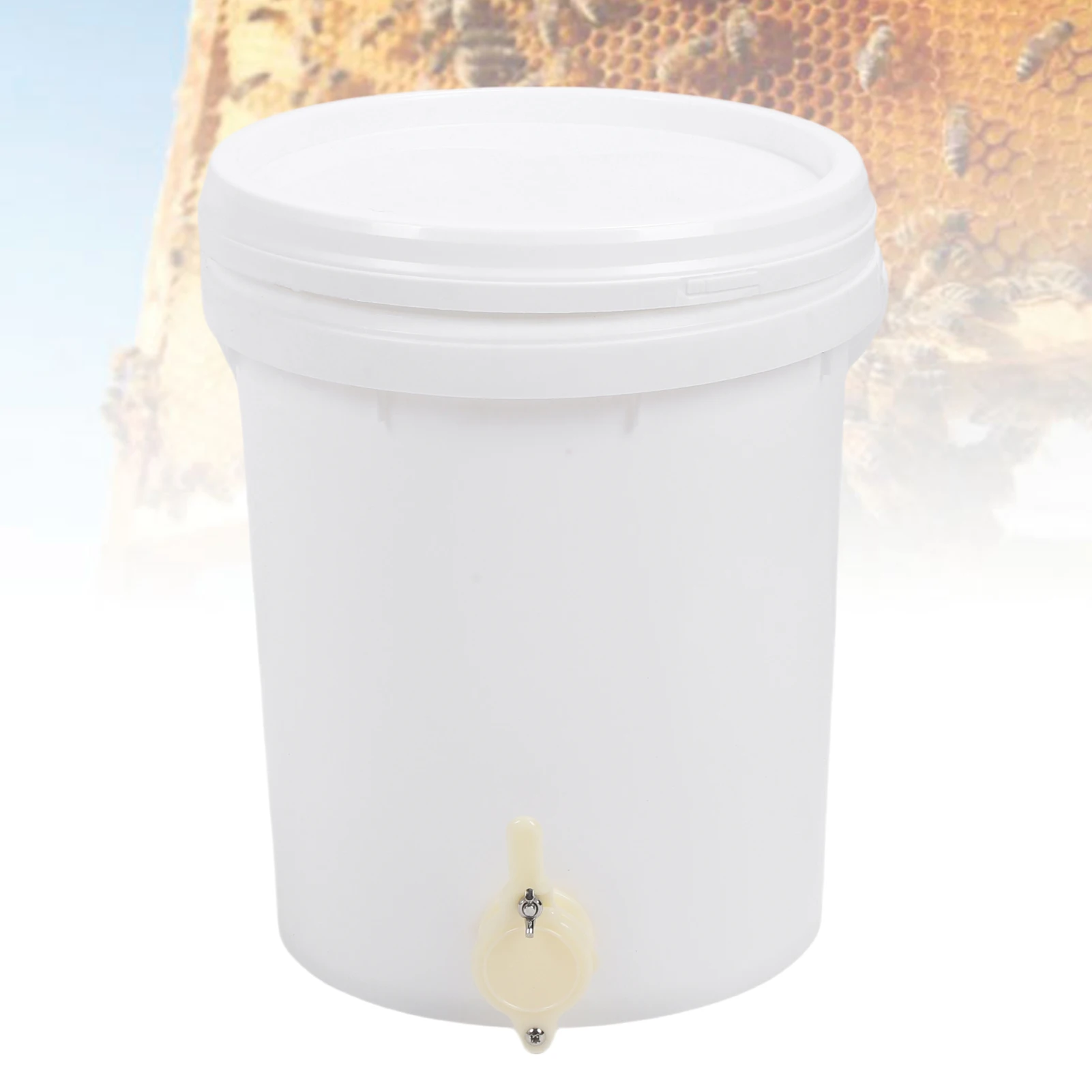 5 Gallon Honey Bucket with Lid and Gate Plastic Honey Storage Container for Beekeeping 5 Gallon Bucket Honey Bucket with Gate
