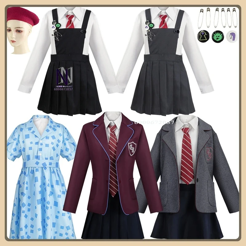 

ABC123Mathilda Cosplay Costume Musical Performance School Dress Full Set High Quality Comic Con/Stage Anime Clothes (Kidx,3;b'2.
