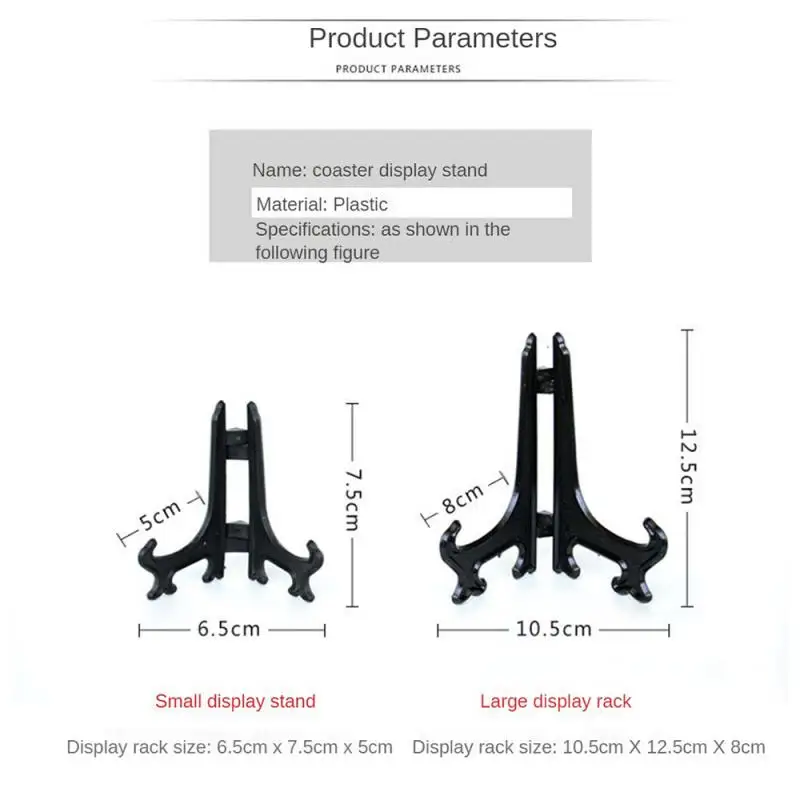 Plate Holder Picture Frames Photo Pedestal Holder Plastic Easels Display Stand Bowl Dish Tray Racks Storage Kitchen Accessories