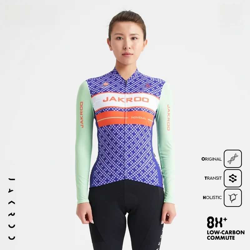 jakroo-–-vetements-de-cyclisme-a-manches-longues-pour-femmes-vetements-de-velo-de-montagne-coupe-ajustee-nouveau-style-printemps-automne-combinaison-de-cyclisme-professionnelle