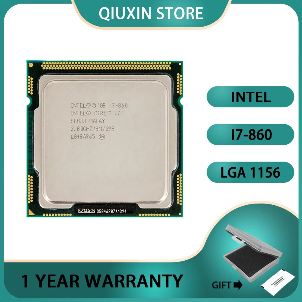 Intel Core i7-860 i7 860 2.8 GHz Quad-Core Eight-Thread  LGA 1156  CPU Processor 8M 95W contact to sell i7 870