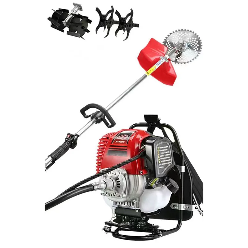 Industrial Powerful Brush Cutter Gasoline Grass Trimmer Multi Function Grass Cutting Machine Garden Tools