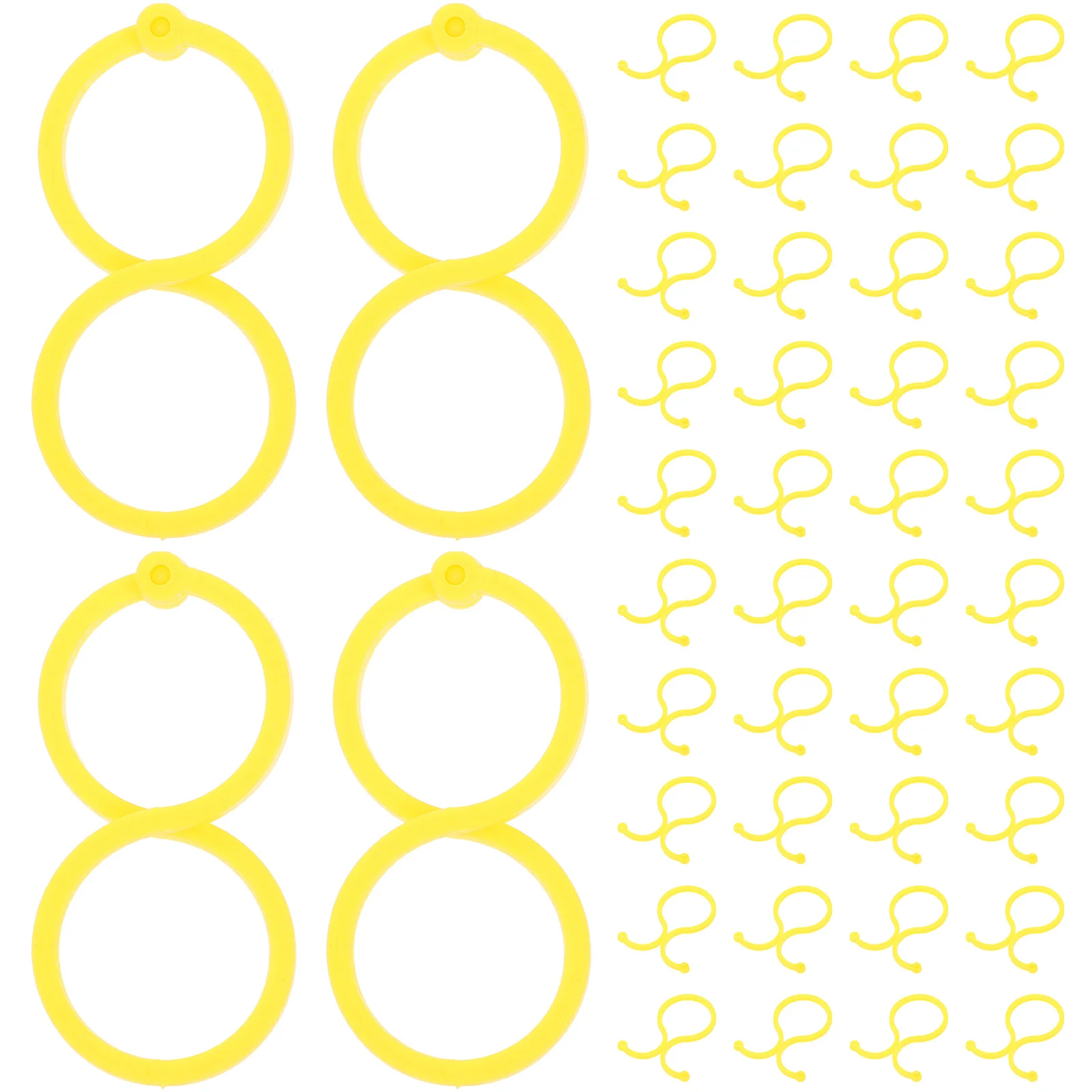 

100pcs Floral Water Tubes Fasteners Plastic Clips For Flowers Plants Secure Fixation Easy Installation Florist Supplies Small