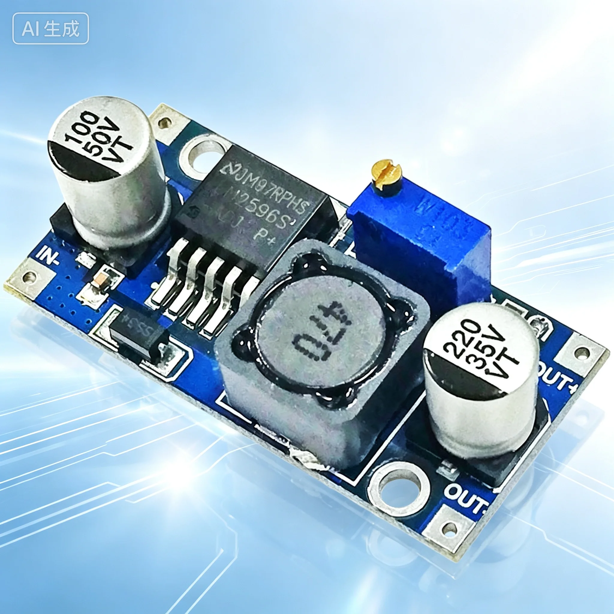 Adjustable LM2596S DC-DC Buck Module for 3A Step Down Power Supply  5pcs