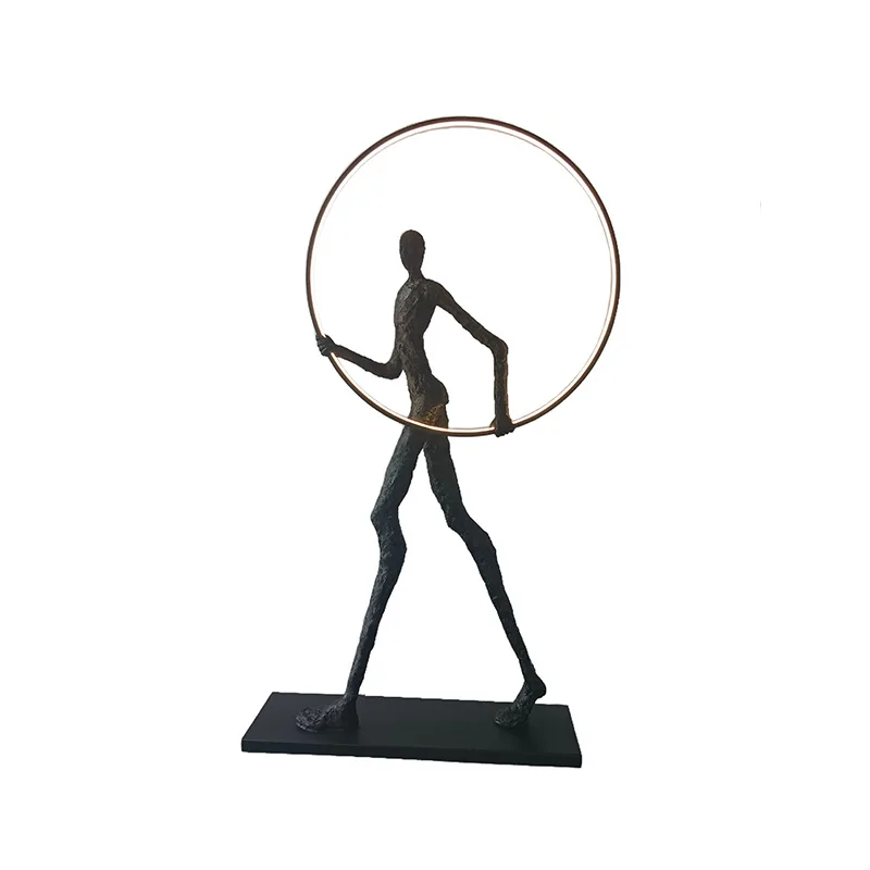 Floor-to-ceiling lighting figure sculpture sales office hotel office style