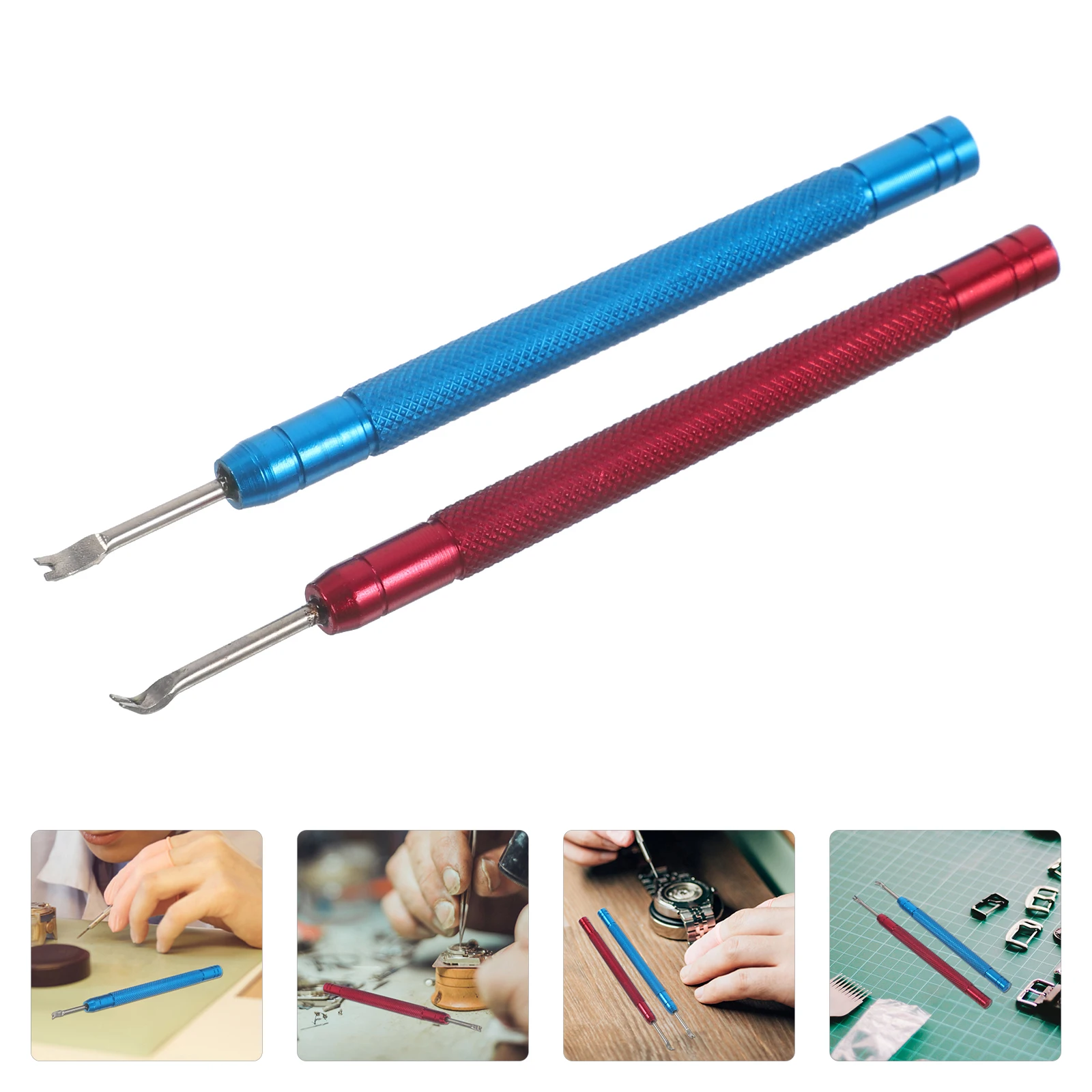 

2pcs Needle Lever Hands Lever Small Portable Durable Metal Precision Tools Compatible With Various Brands Watchmaker Tools