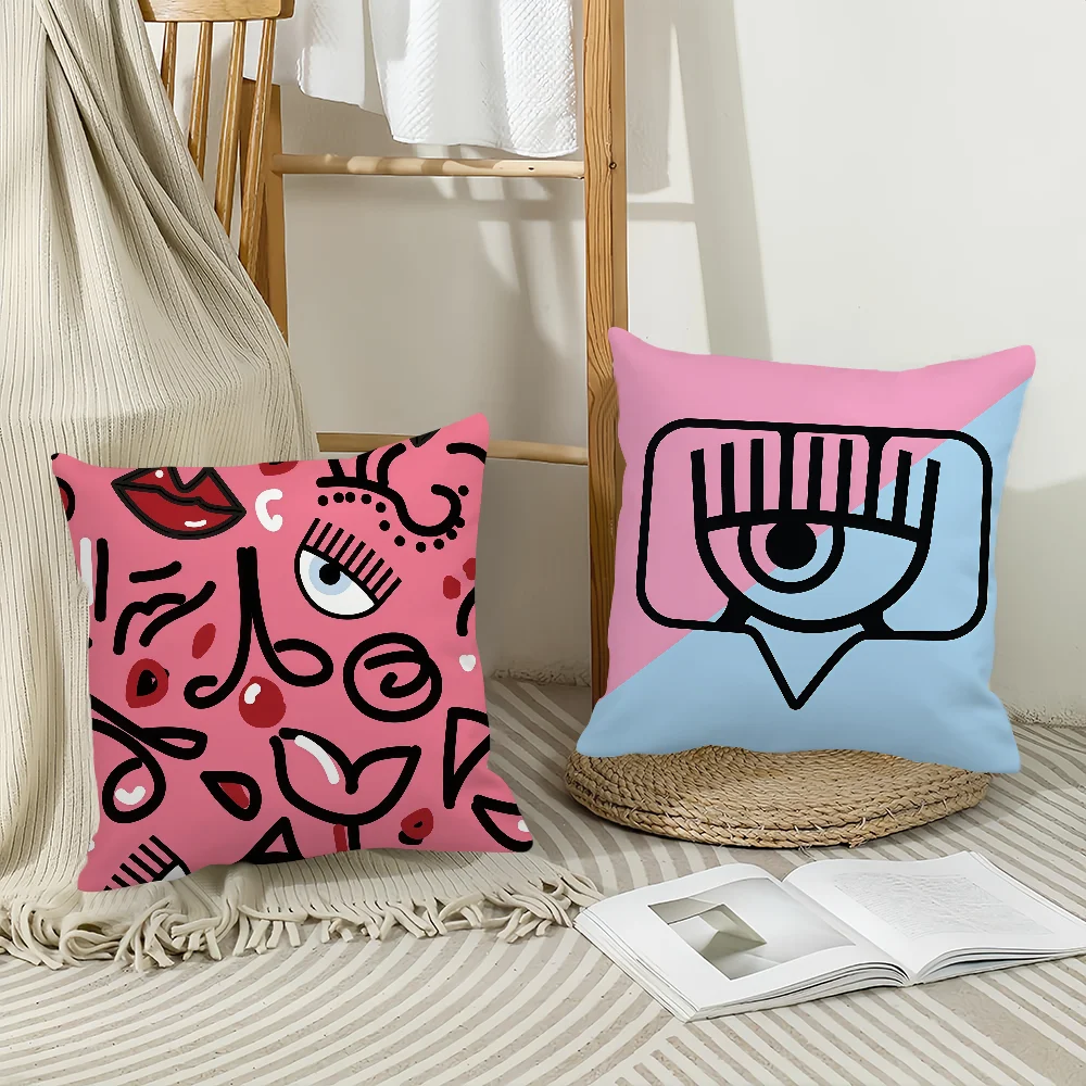 Fashion C-CHIARA F-FERRAGNI cushion cover Anti-dustmite Sofa Cushion Decorative Office Cover Lounge Area Indoor & Outdoor Use