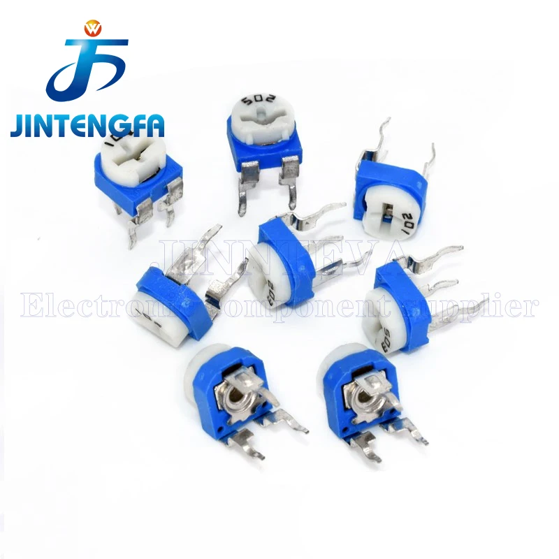 10PCS RM065 RM-065 100 200 500 1K 2K 5K 10K 20K 50K 100K 200K 500K 1M ohm Trimpot Trimmer Potentiometer variable resistor