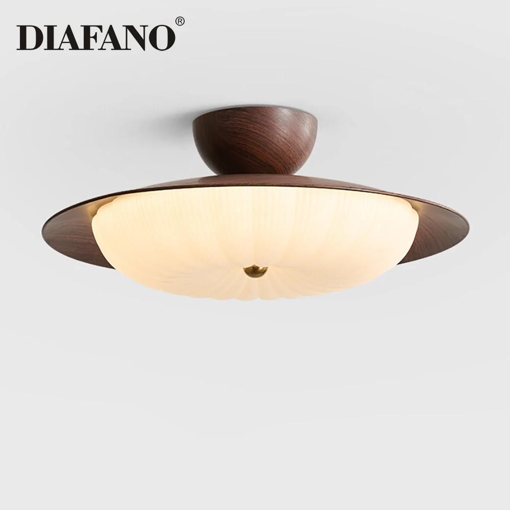 

Современный деревянный светодиодный потолочный светильник для детской комнаты, приятный для глаз, простой дизайн, освещение для спальни для гостиной, 110 В, 220 В