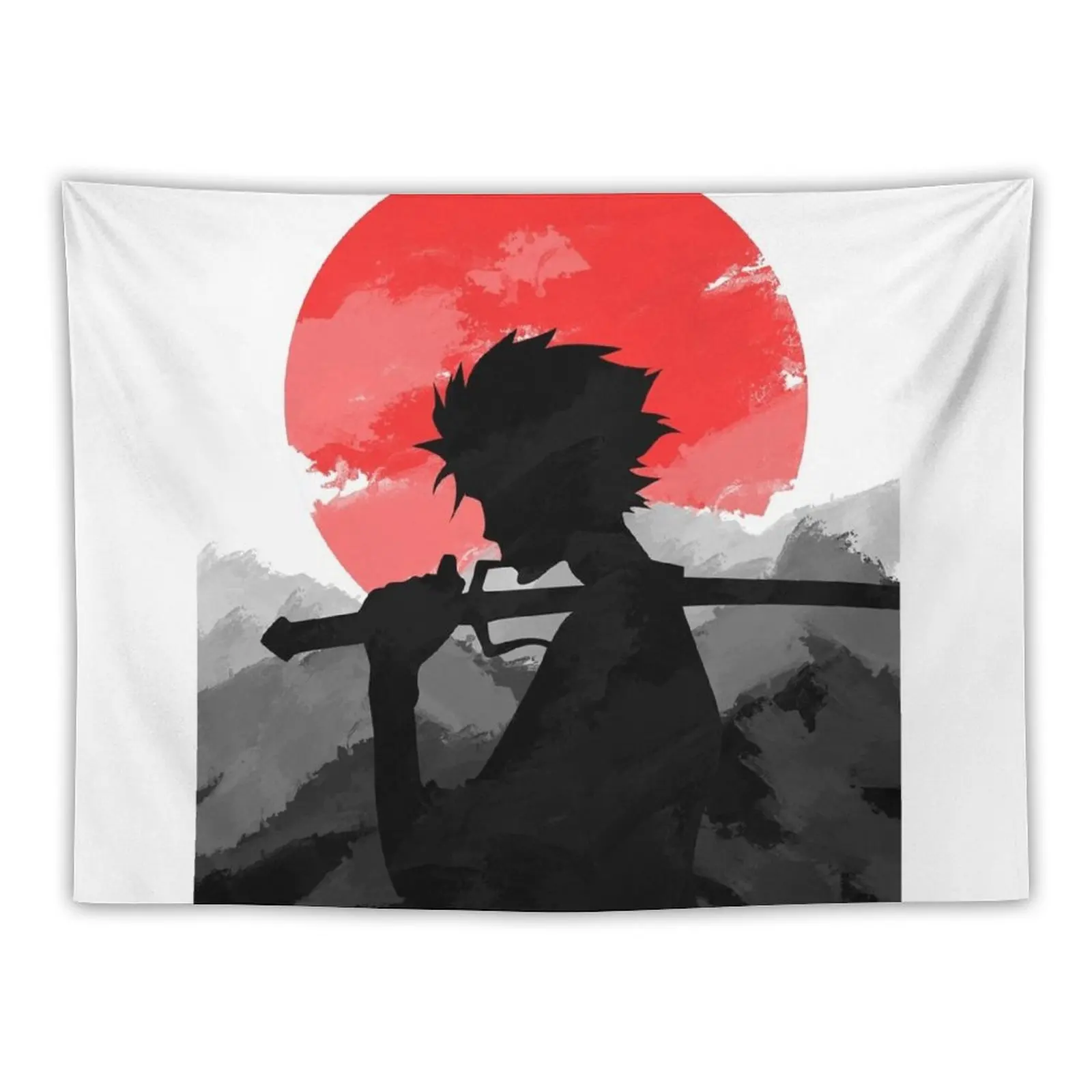 

Samurai with sunset Tapestry Decorative Wall Tapestry Wall Hangings Decoration Wall Tapestries