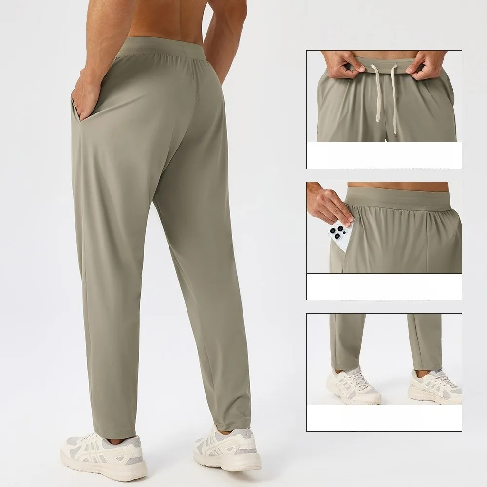 Men's Running Pants Outdoors Jogging Sweatpants Gym Breathable Quick Dry Tracksuit Elastic Fitness Sport Pants Casual Sportswear
