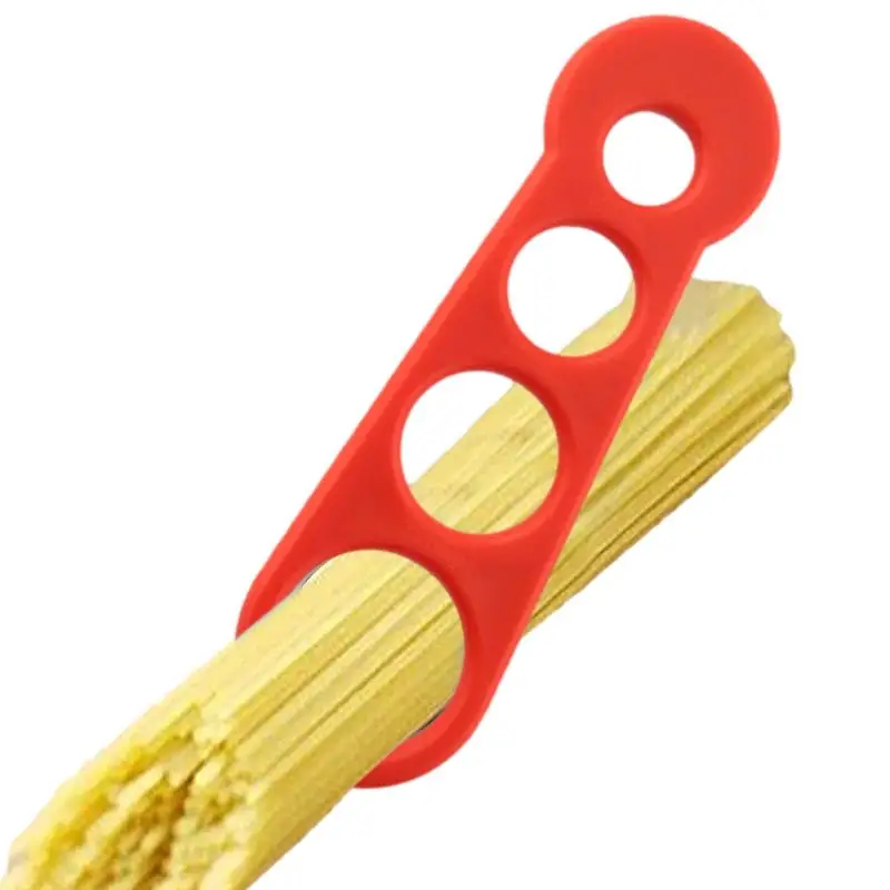 Medidor de porciones de Pasta con cuatro agujeros, herramienta de medición de espagueti de acero inoxidable, utensilios de cocina para fideos, fideos de arroz, Pasta