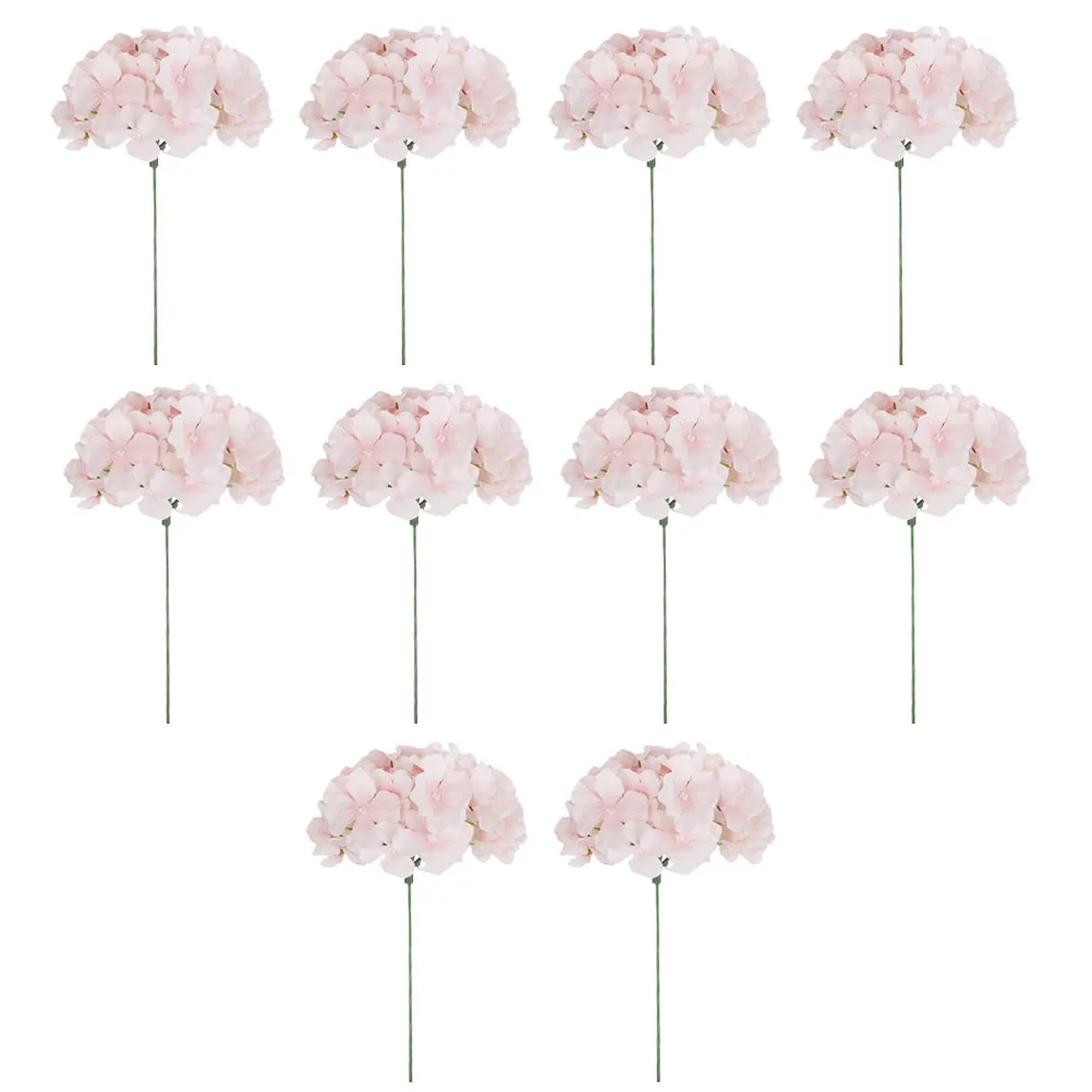 

10pcs Hydrangea Flowers Artificial White Wedding Artificial Flower Christmas Home Office Shop Decor