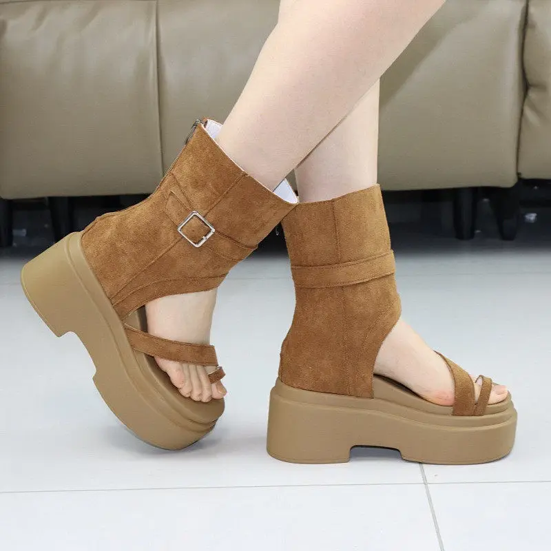 

Summer Women Sneakers Hidden Wedge Heel 10CM Height Increase Mesh Breathable Lightweight Casual Walking Shoes