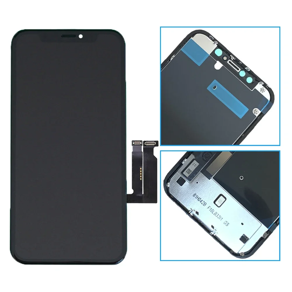 ZY LCD Series FHD+ For iPhone X~14Plus XS XR 11 12 12ProMax 13 14 LCD Display Touch Screen Digitizer Replacement Parts True Tone