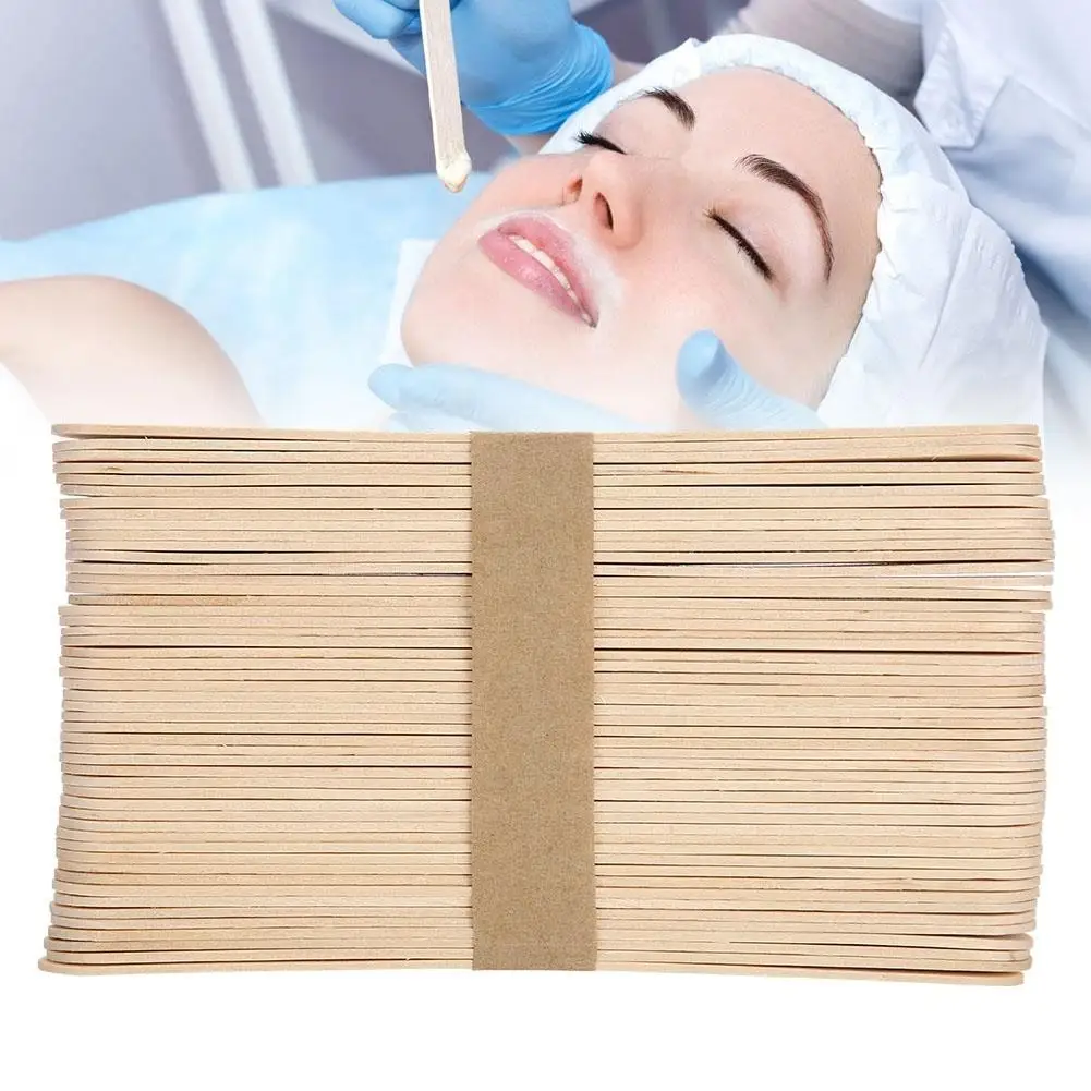 Wooden Disposable Wax Applicator Sticks for Epilation, Hair Removal &  Cream Masks