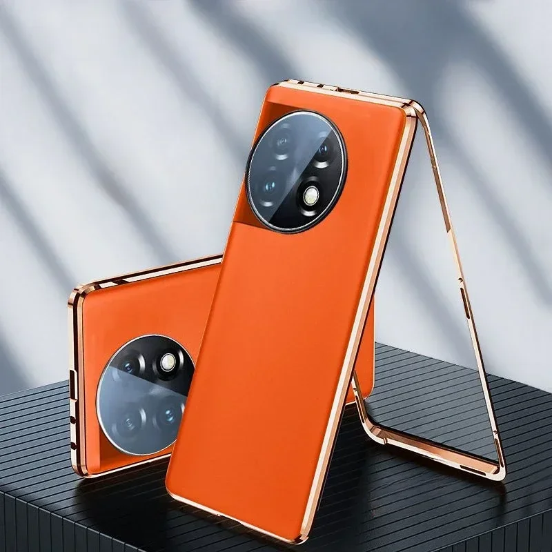 

360 Full Case Tempered Glass Leather Cover for One Plus 12 11 5G 10R ACE 3 3V 2 2Pro 10 Pro Double Sided Protection Bumper Cover