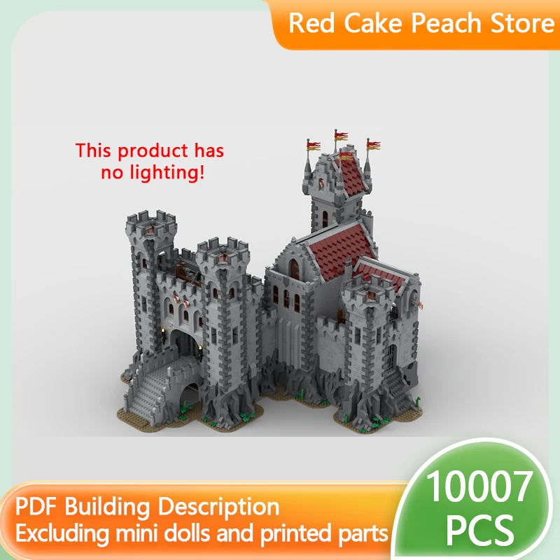 Medieval Castle Model MOC Building Bricks Lion Strong Brick Castle Modular Technology Gifts Holiday Assemble Children Toys Suit