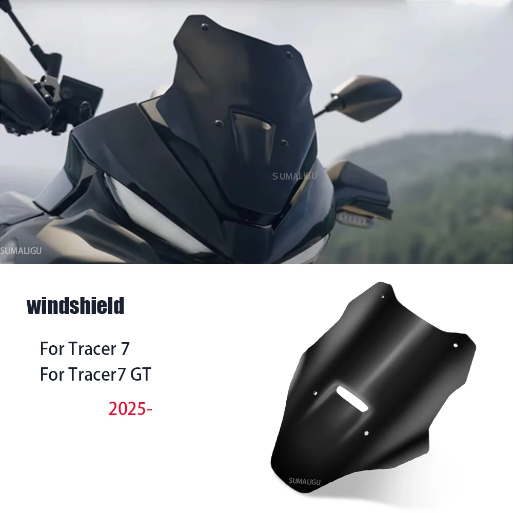 

For Yamaha TRACER7 Tracer 7/GT 2025 2026 Motocycle Windshield Windscreen Wind Deflector Wind Shield Protector Front Spoiler