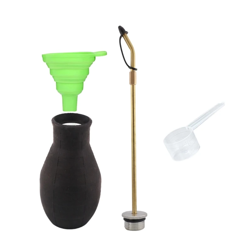 

Handheld Powder Applicator with Brass Nozzle For Tight Spaces Garden Farm Use