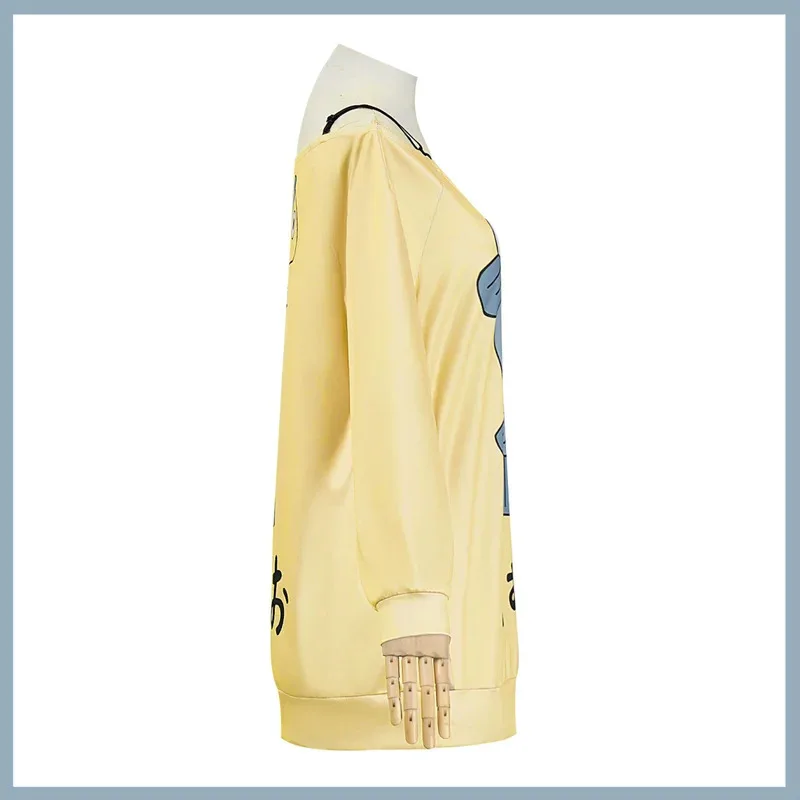 Costume de Cosplay Anime DA DAN Ayase Momo, perruque Dandadan, sweat à capuche jaune, robe de maison pour femme adulte, Costume de fête Sexy quotidien 5ftu ^ 5ftu ^
