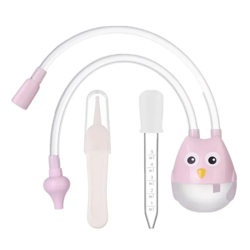 Booger Clean Tweezers Nasal Aspirator Set for Baby Infant Nasal Absorption Cleaner Anti-reflux Silicone Booger Snot Aspirator