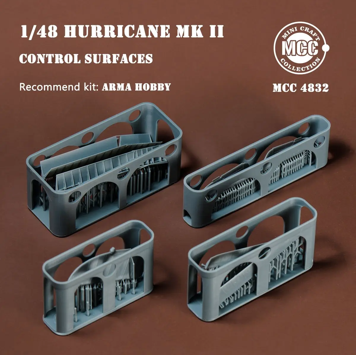 MCC 4832 1/48 Hurricane Mk.II Control Surfaces for ARMA Hobby - Upgrade Detail Set