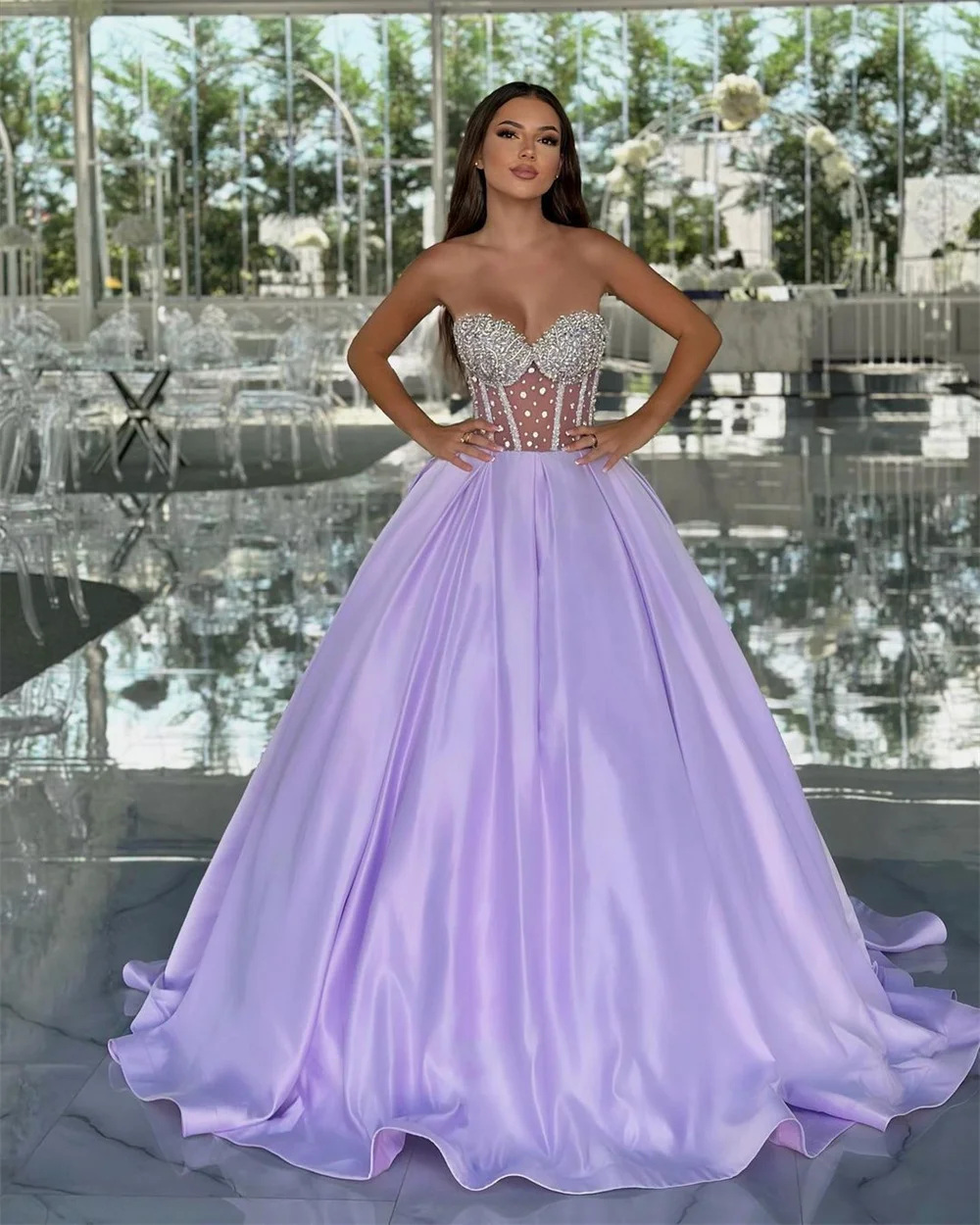 Customized Formal Gown Saudi Arabia Dearin Strapless A-line Floor Length Skirts Tulle Bespoke Occasion Dresses Evening Prom Dres