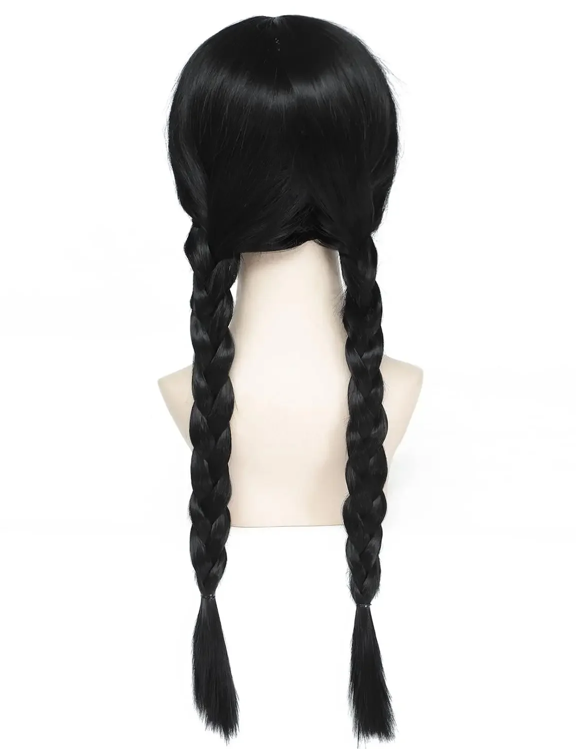 HAnime alloween الباروكات الأربعاء شعر مستعار تأثيري للفتيات اكسسوارات شعر مستعار جديلة لملابس الأميرة واللباس التبعي #4